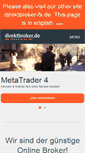 Mobile Screenshot of direktbroker.de